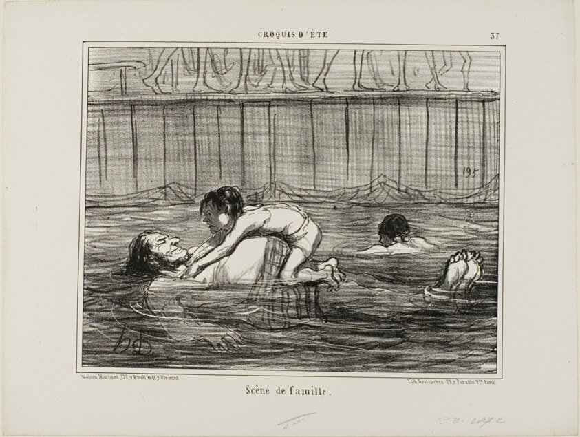 A Family Scene, plate 37 from Croquis D'été