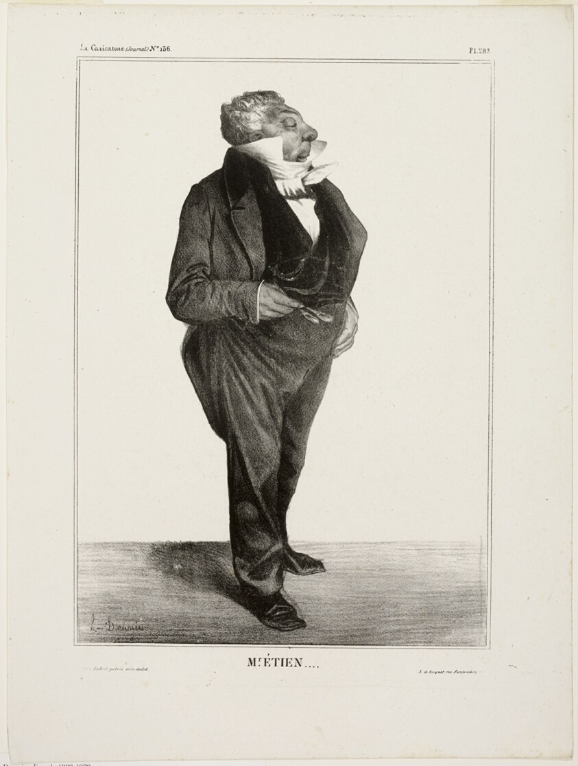 Mr. Étien...., plate 283 from Célébrités de la Caricature