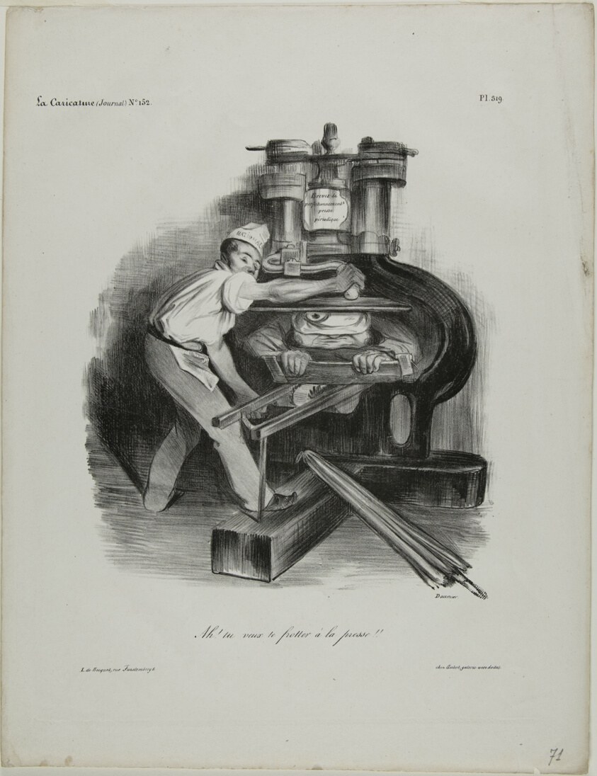 "So, you want to meddle with the press!," plate 319