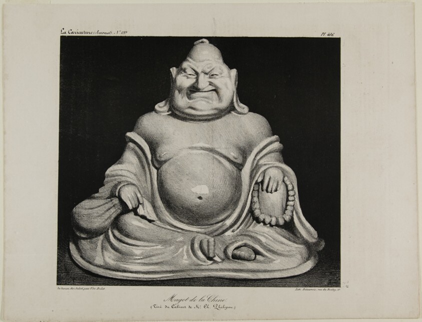 Porcelain figure from China (taken from the private collection of Mr. Charles Philipon), plate 416