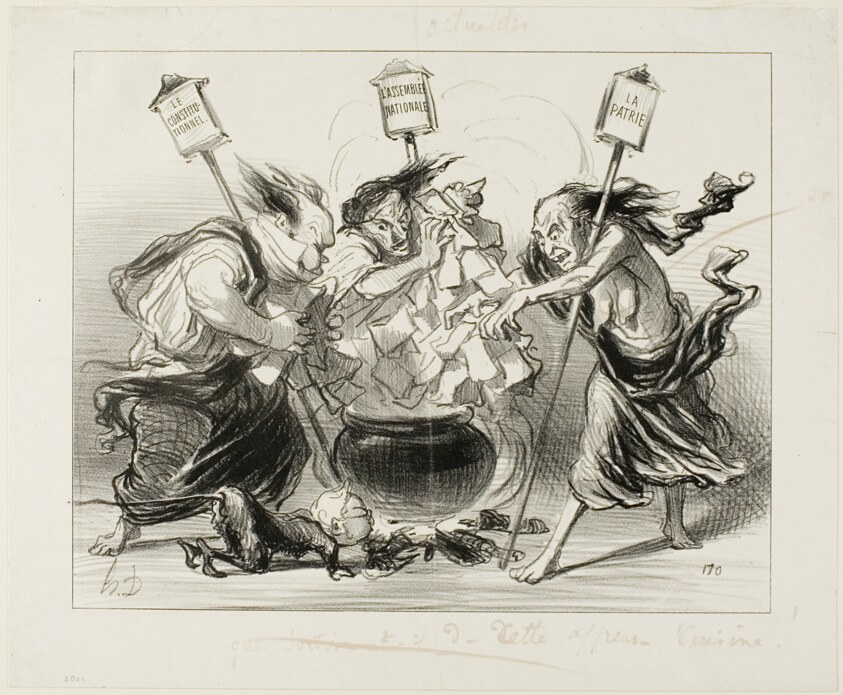 Too Many Cooks Spoil the Broth, plate 129 from Actualités