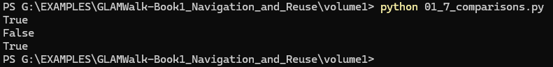 Terminal screenprint for 01_7_comparisons.py
