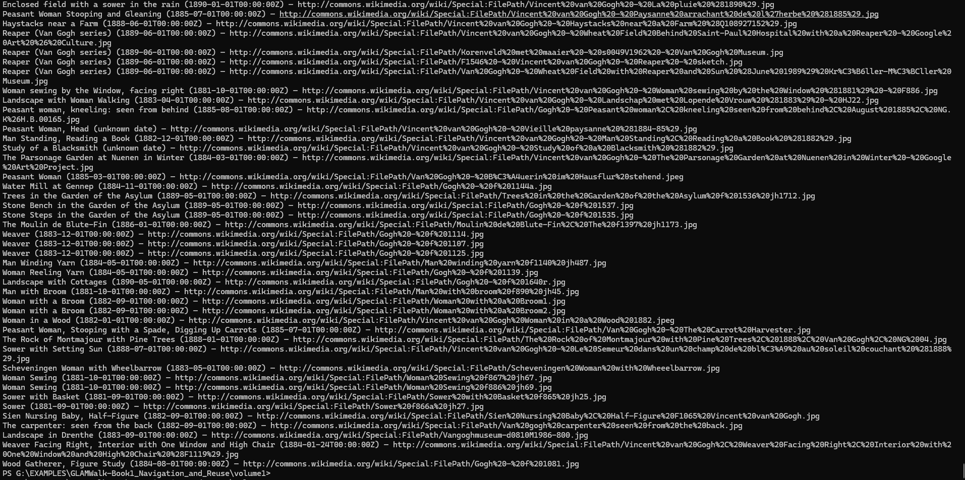 Terminal screenprint for 03_4_wikidata_sparql.py