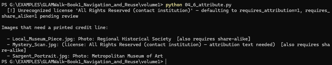 Terminal screenprint for 04_6_attribute.py